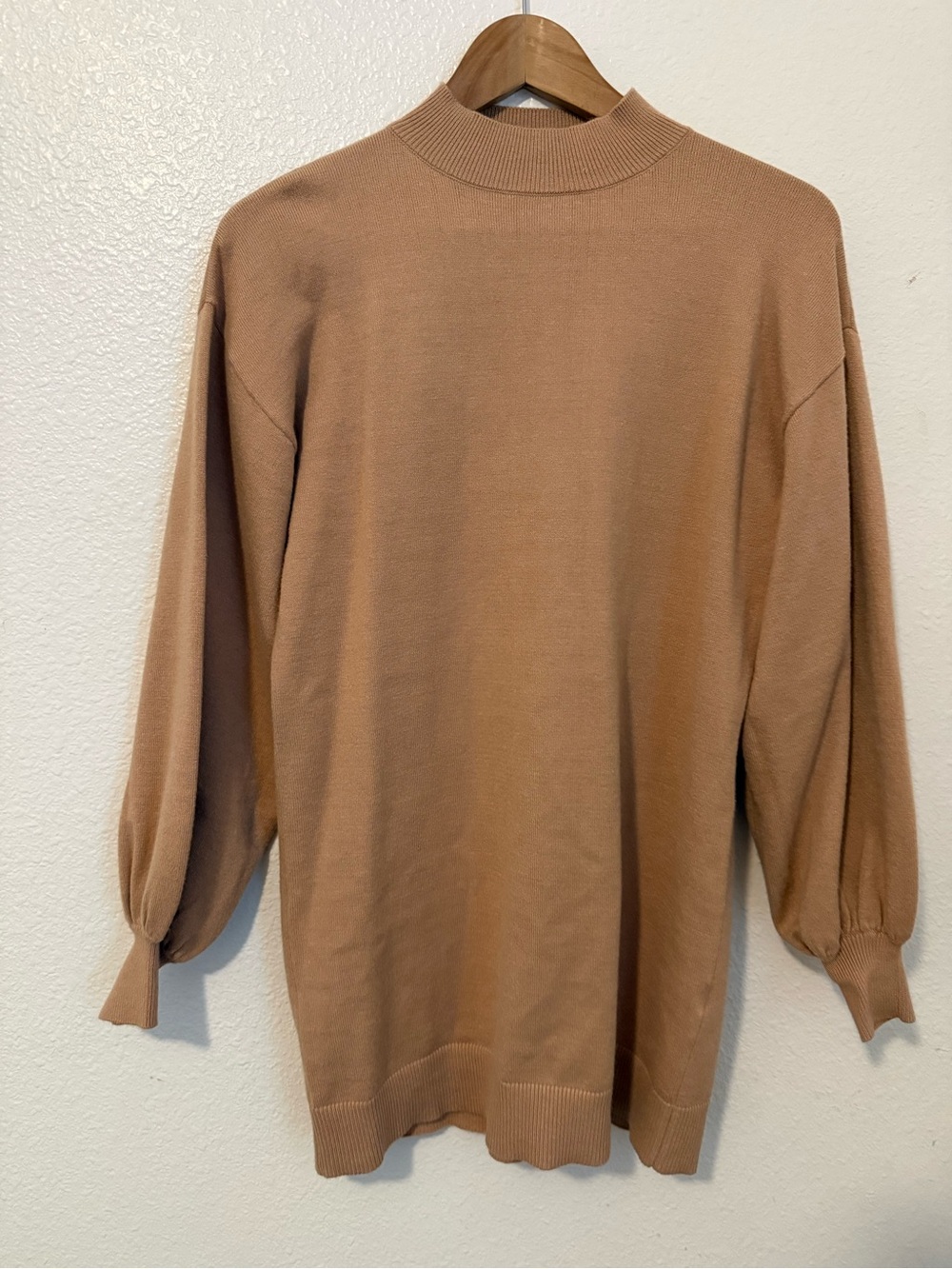 Forever 21 Women’s Sweater Dress in Camel Brown